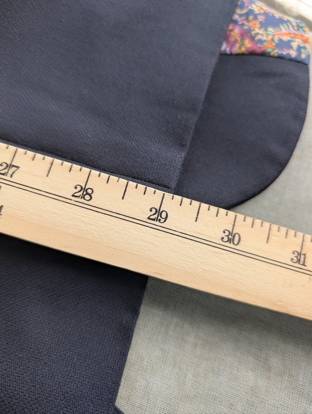TALLIA Navy Blazer with Paisley Lining Large - Picture 7 of 8